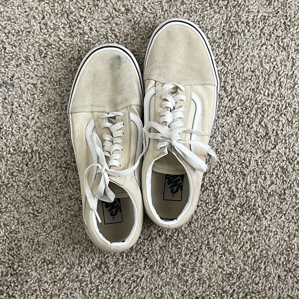 Cream Vans Old Skool